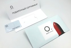 Подарочный сертификат в брендированном конверте